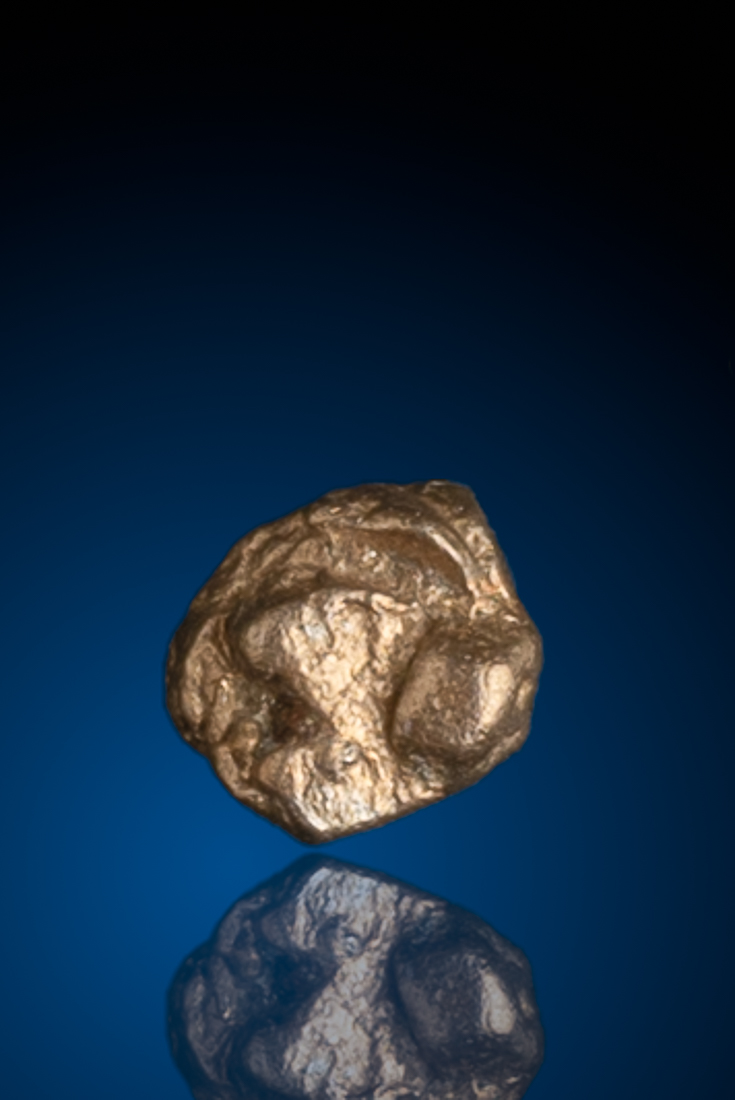 Beautiful & Rich in Color Platinum Crystal Nugget - Russia (image for) Beautiful & Rich in Color Platinum Crystal Nugget - Russia